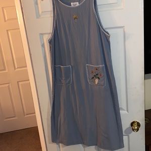 Petite Large Grey sleeveless summer dress